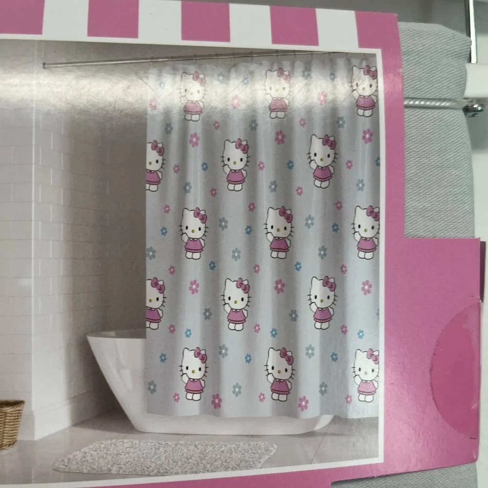 NEW Hello Kitty Shower Curtain